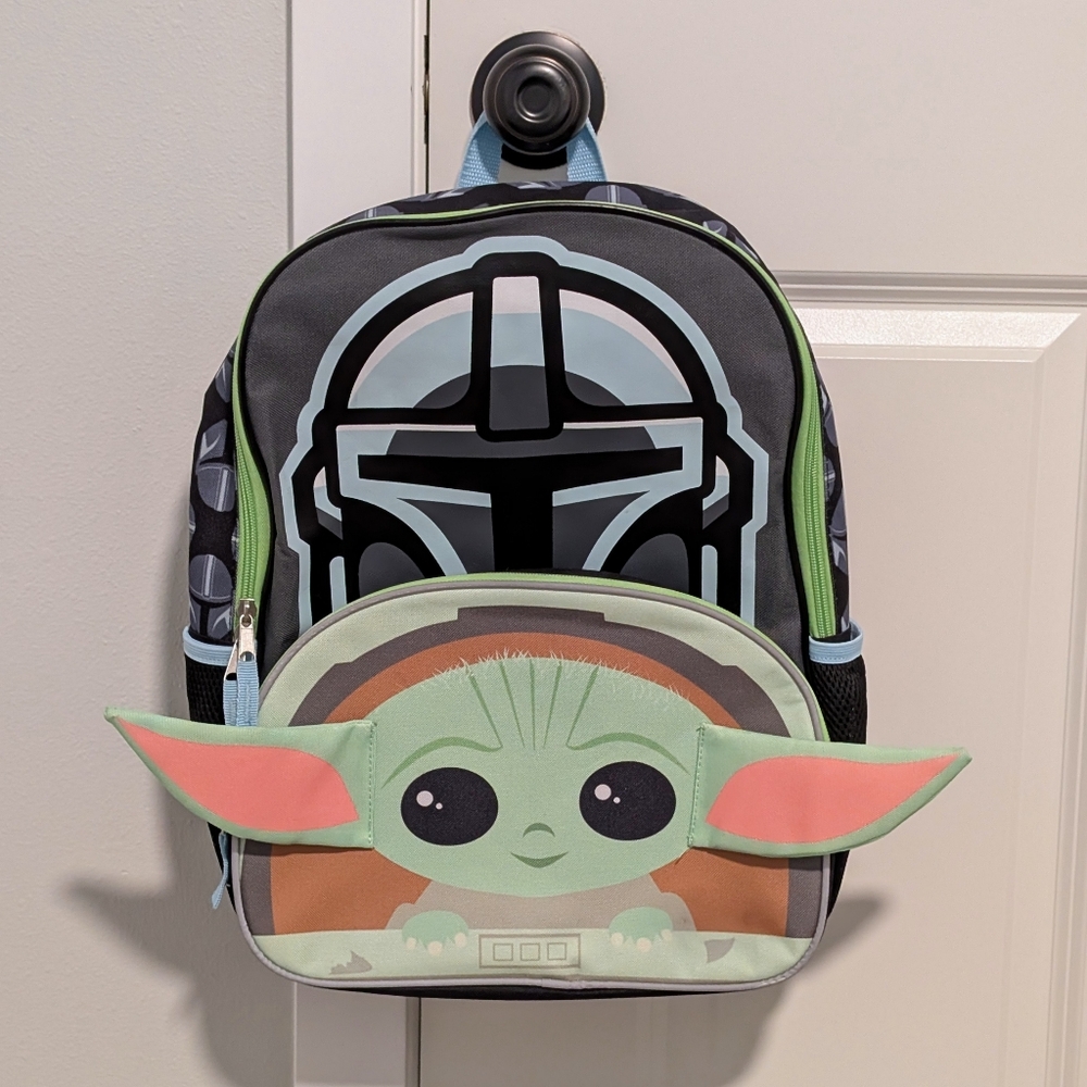 Star Wars Mandolorian Grogu 16" Kids Backpack Bioworld The Child